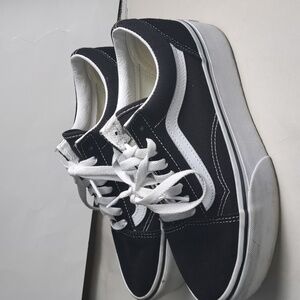 platform vans old skool size women 8 Men 6.5